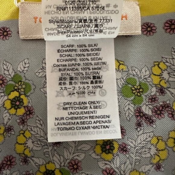 Tori Burch Silk Logo Scarf - Picture 4 of 4